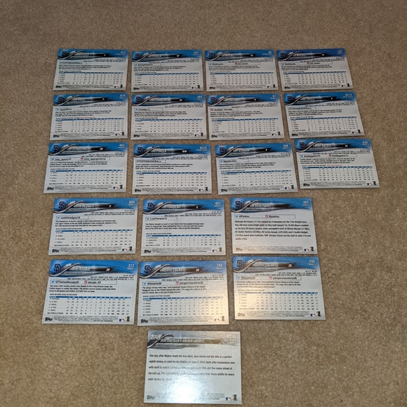 2018 topps San Diego Padres lot of 19 - Picture 7 of 12